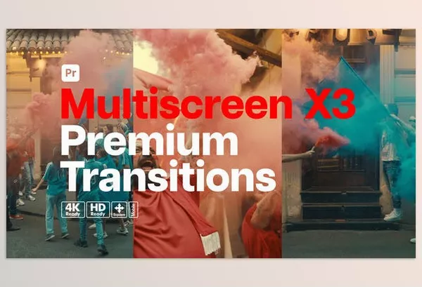 Videohive – Premium Transitions Multiscreen X3 for Premiere Pro Download 52725297