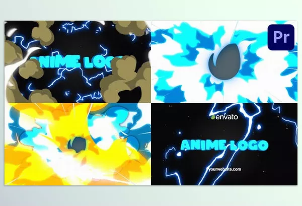 Videohive – Massive Anime Explosion Logo Opener Premiere Pro MOGRT Download 53315388