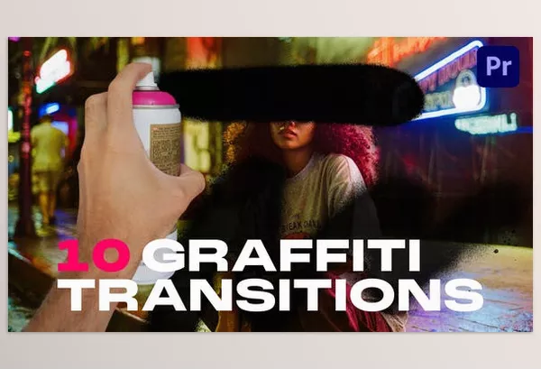 Videohive – Graffiti Transitions MOGRT Download 53500311