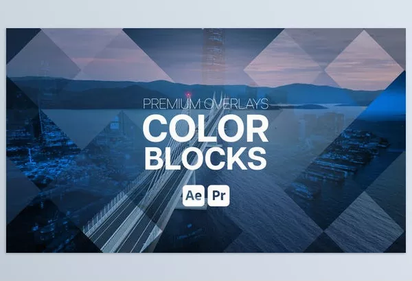 Videohive – Premium Overlays Color Blocks Download 53425543