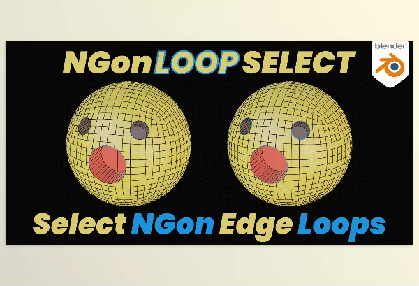 Blender – NGon Loop Select Download v3.1.0 (Select Edge Loops Around Ngons)