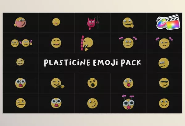 Videohive – Plasticine Emoji Pack FCPX Download 53652395