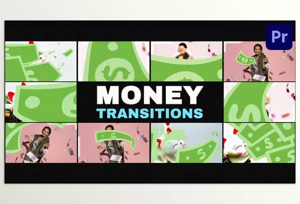 Videohive – Money Transitions Premiere Pro MOGRT Download 53644267