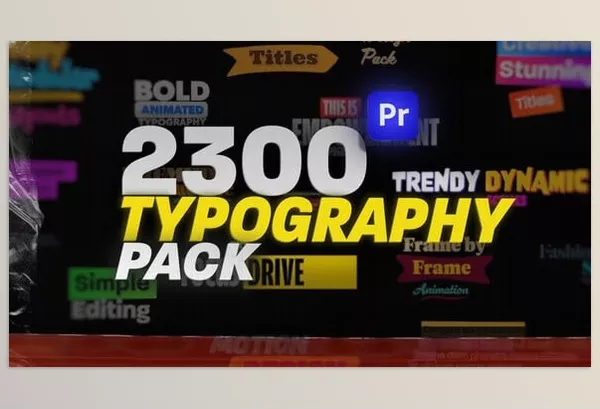 Videohive – 2300 Animated Typography Pack For Premiere Pro Download 54262105