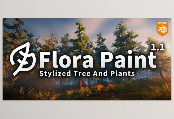 Blender – Stylized Trees And Plants Tree Library Flora Paint Download