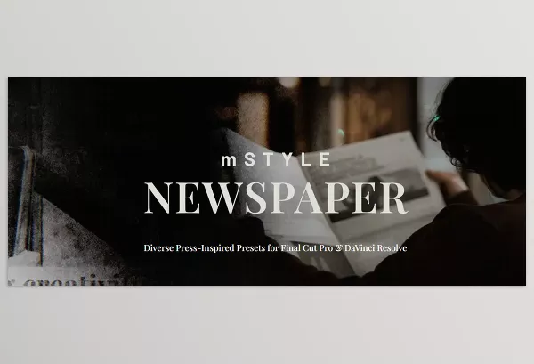 MotionVFX – mStyle Newspaper For DaVinci Resolve Download