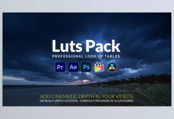 Videohive – Luts Pack Download 54323707