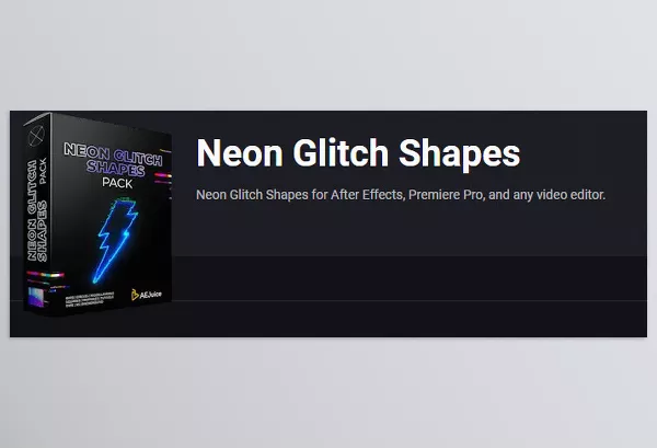 AEJuice – Neon Glitch Shapes for After Effects and Premiere Pro Download