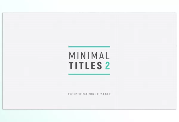 LenoFX – Minimal Titles 2 for Final Cut Pro Download