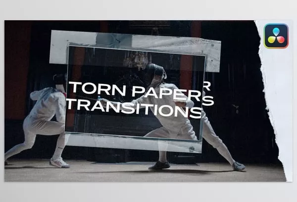 Videohive – Torn Paper Transitions DaVinci Resolve Download 45178539