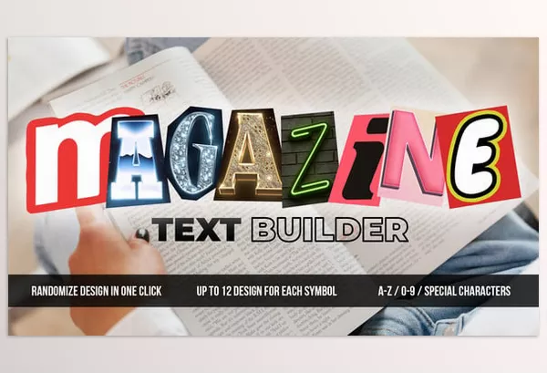 Videohive – Magazine Text Builder Download 55160507