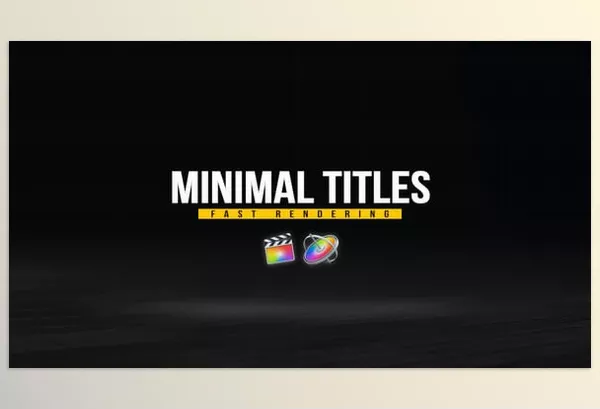 Videohive – Minimal Titles Pack for FCPX Download 33124856