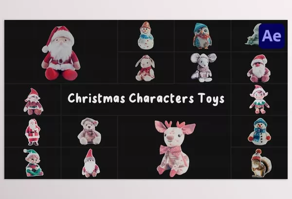 Videohive – Christmas Characters Toys for After Effects Download 55221273