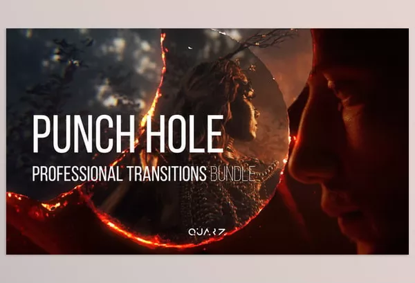 Videohive – Punch Hole Transitions for After Effects Download 55612450