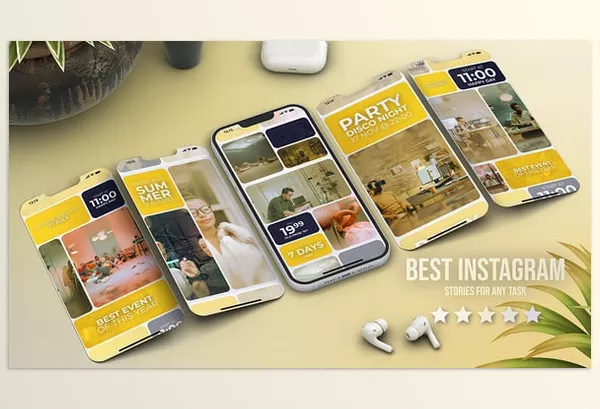 Videohive – Instagram Vertical Reels Yellow Download 55784160