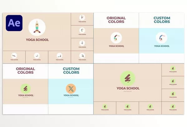 Videohive – Yoga School Logo Reveal for After Effects Download 55944942