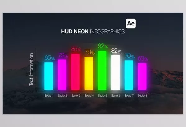 Videohive – HUD Neon Infographics Download 55977233