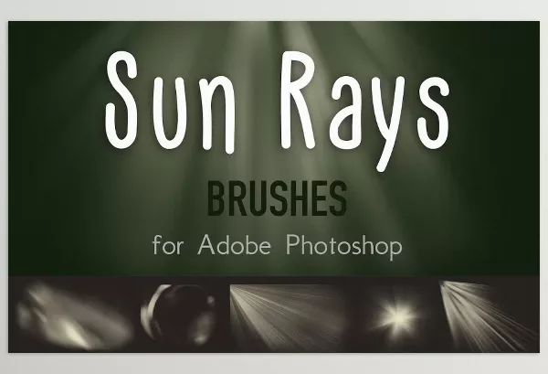 Creativemarket – SUN RAYS Brushes for Adobe Photoshop Download 94601334