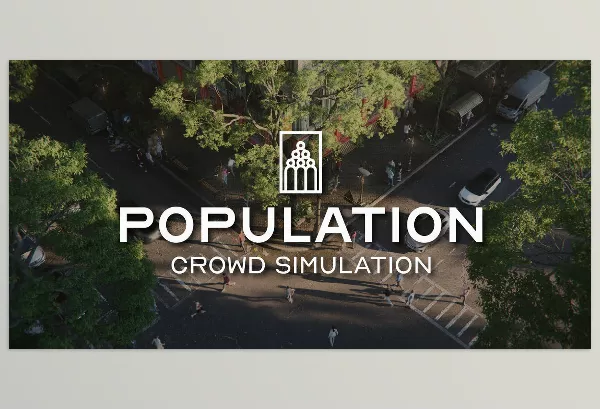 Blender – Population Human Crowd Simulation Addon Download v1.1.2