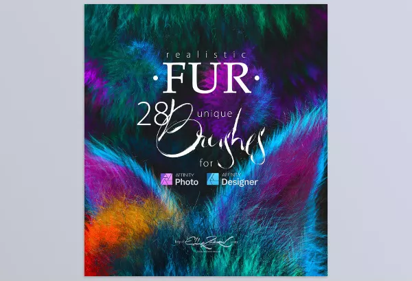 Eldar Zakirov – Realistic FUR Brushes for Affinity Photo and Designer Download