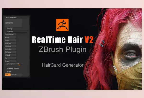 Artstation – Real time Hair ZBrush Plugin Download v2