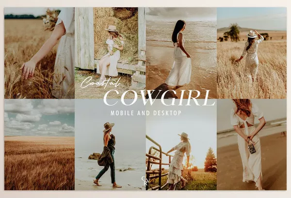 CreativeMarket – 15 Coastal Cowgirl Lightroom Presets Download 290909733