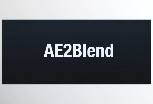 Blender – Ae2Blend Download v1.3.1