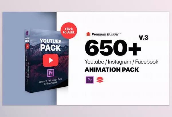 Videohive – Youtube Pack v3 Download 25854755 (MOGRTs for Premiere & Extension Tool)