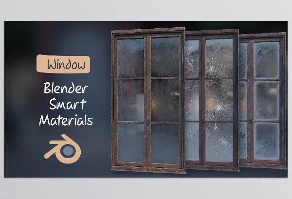 Blender – Blender Smart Materials Download (Window Procedural Water Drops)