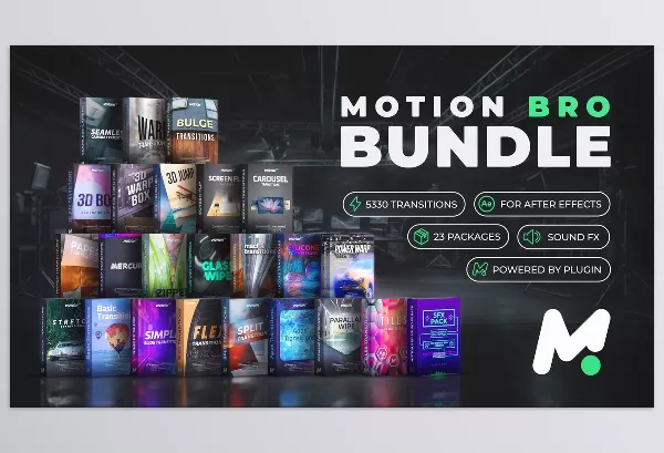 Gumroad – Motion Bro Bundle for After Effects – 5000 Transitions Download