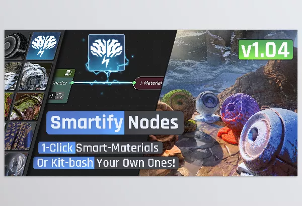 Blender – Smartify Nodes Download v1.04 (Easy Smart Materials and Effects)