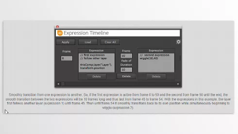 Aescripts - Expression Timeline 2 - Smoothly transition from one expression to another.